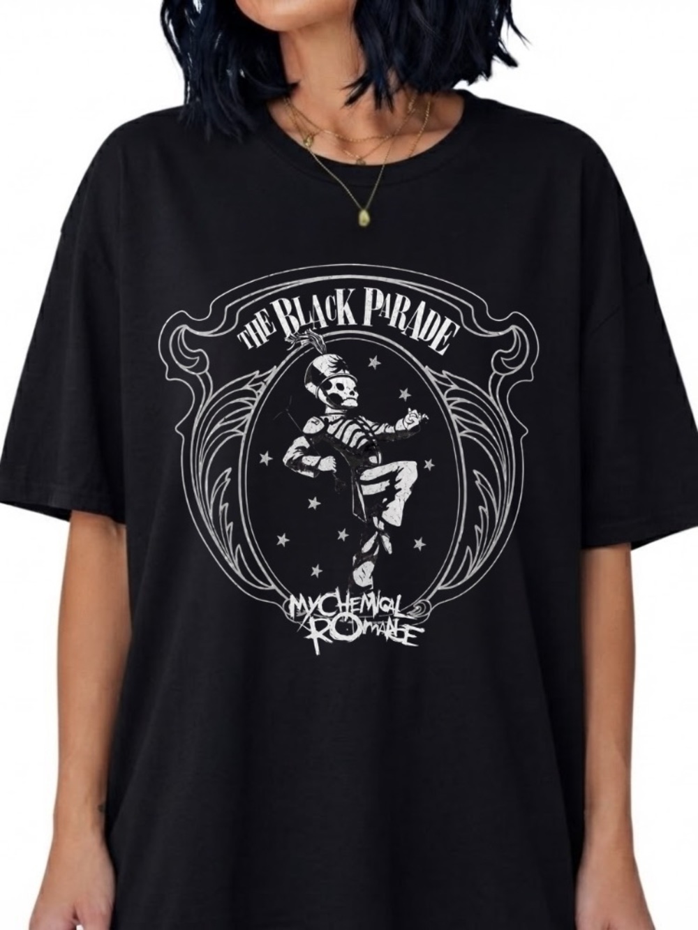My Chemical Romance The Black Parade Skeleton Marching Band Vintage T-Shirt